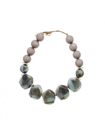 Malè Chic collana con pietre resina
