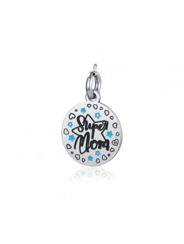 Charm acciaio Super mom...