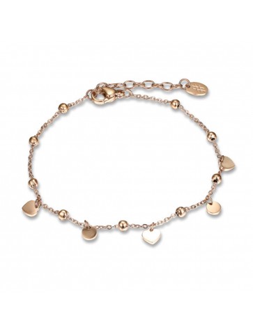 Brand Gioielli bracciale con pendenti cuore