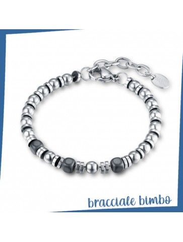Bracciale bimbo acciaio e...