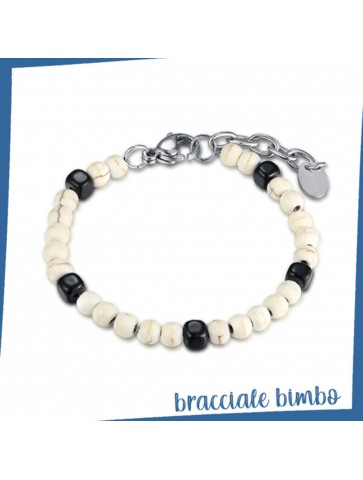 Bracciale bimbo bianco e...