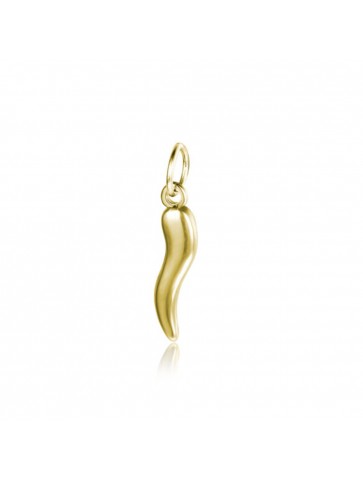 Charm oro cornetto in acciaio