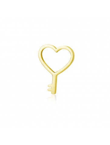 Charm chiave oro in acciaio...