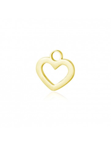 Charm cuore oro in acciaio...