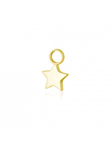 Charm stella oro in acciaio...