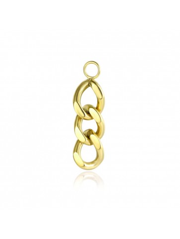 Charm catena oro in acciaio...