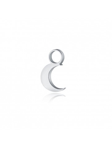 Charm luna in acciaio Brand...
