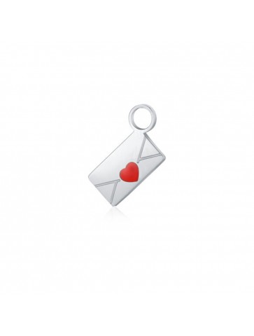 Charm lettera con cuore  in...