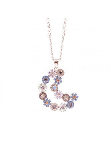 Collana rosè luna in ottone...