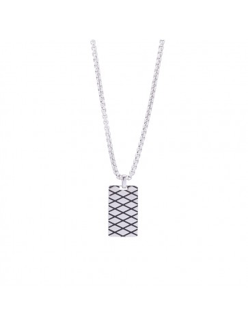 Collana uomo targhetta For...