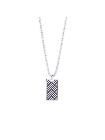 Collana uomo targhetta For...
