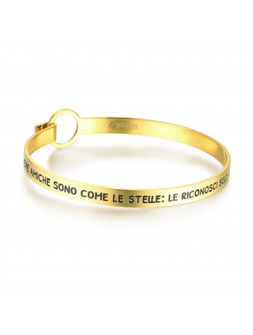 Bracciale rigido con frase...