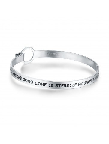 Bracciale rigido con frase...