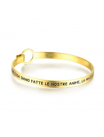 Bracciale rigido con frase...
