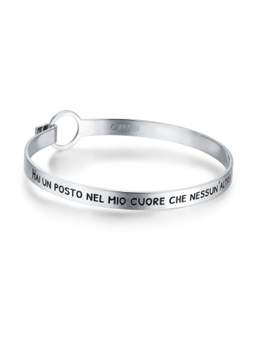 Bracciale rigido con frase...